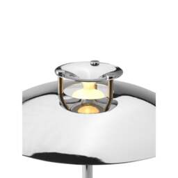 Halo Design Stepp 1-2-3 Rechargeable Portable Table Lamp Colour: Chrome - thumbnail 2