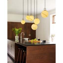 Halo Design Stockholm Pendant Light - O 18cm Size: O 18cm, Colour: Marble Brown - thumbnail 4