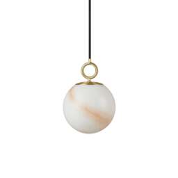 Halo Design Stockholm Pendant Light - O 18cm Size: O 18cm, Colour: Marble Brown - thumbnail 2