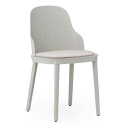 Normann Copenhagen Allez Chair - Warm Grey - Polypropylene Legs - Warm Grey/Canvas SJA 3988 Outdoor Upholstered Seat Colour: Warm Grey, Leg Colour: Po - thumbnail 1