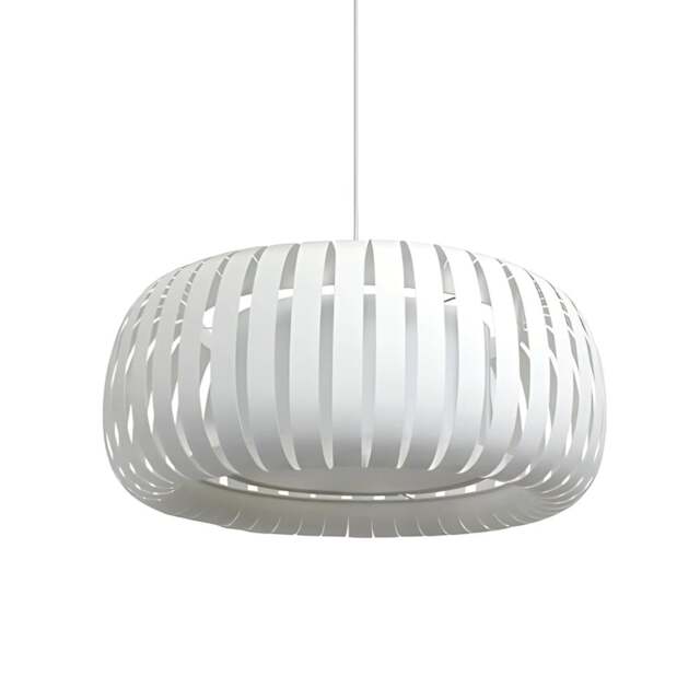 Shropshire Shades Linterna Lampshade - White - Small 45cm - With White Rosette Cord Set Colour: White, Size: Small 45cm, Cord Set Option: With White R - image 1