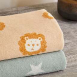 Tweedmill Textiles Merino Lambswool Baby Blanket - Lion - thumbnail 5