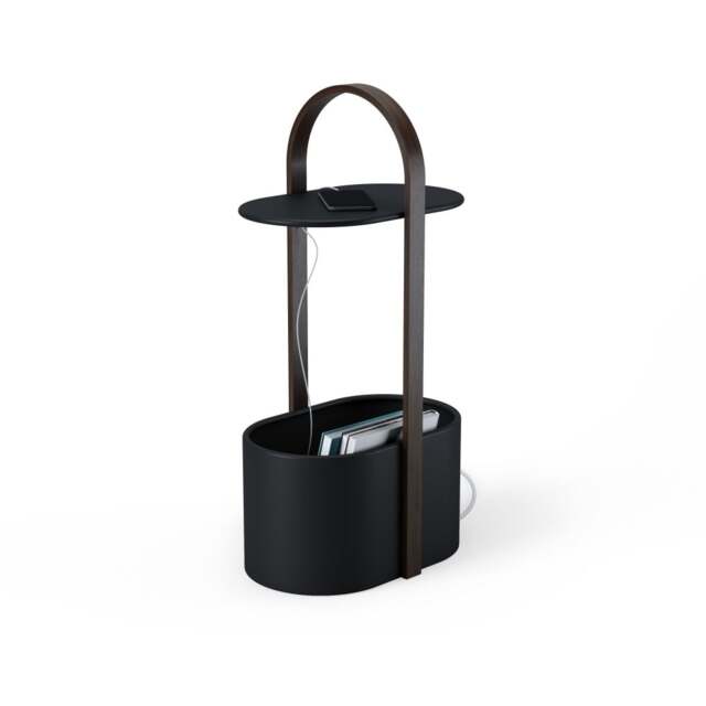Umbra Bellwood Storage Side Table - Black/Walnut - image 1