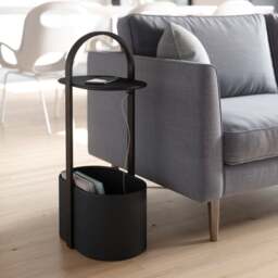 Umbra Bellwood Storage Side Table - Black/Walnut - thumbnail 2