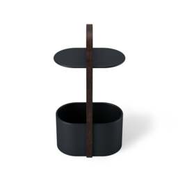 Umbra Bellwood Storage Side Table - Black/Walnut - thumbnail 4