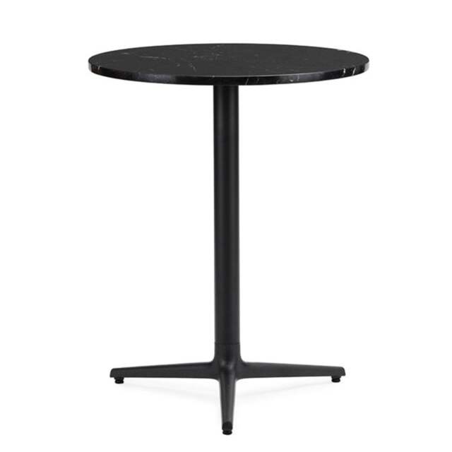 Normann Copenhagen Allez Round Cafe Table - 3 Leg - H75 O60 cm - Black Marble Tabletop Colour: Black (Marble)