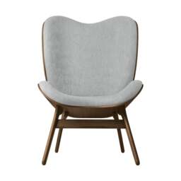 Umage A Conversation Piece Armchair - Tall - Dark Oak - Sterling Colour: Sterling - thumbnail 2