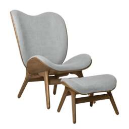 Umage A Conversation Piece Armchair - Tall - Dark Oak - Sterling Colour: Sterling - thumbnail 3