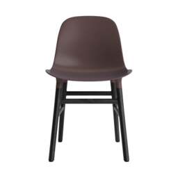 Normann Copenhagen Form Chair - Brown - Black Oak Legs Shell Colour: Brown, Leg Colour: Black Oak - thumbnail 2
