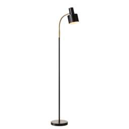 Halo Design Vogue Floor Lamp - H 143cm - Black/Antique Brass Colour: Black - thumbnail 1