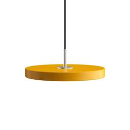 Umage Asteria Mini Pendant Light - Saffron Yellow (plus steel detail) Asteria Detail: Steel