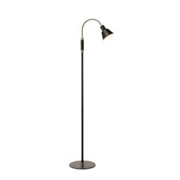 Halo Design Space LED Floor Lamp - 1-Arm - Black / Antique Brass Size: 1-Arm