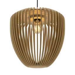 Umage Clava Wood Pendant Light - Natural Oak with Black Cord Set With or Without Cord Set: With Black Cord Set