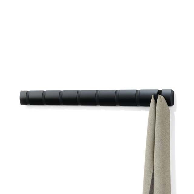Umbra Flip 8 Hook Coat Rack - Black - image 1