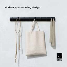 Umbra Flip 8 Hook Coat Rack - Black - thumbnail 7