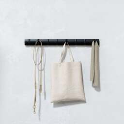 Umbra Flip 8 Hook Coat Rack - Black - thumbnail 3