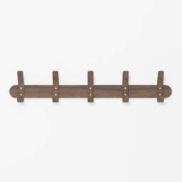 Wireworks Left Hook 5 Hooks Rail - Walnut - thumbnail 4
