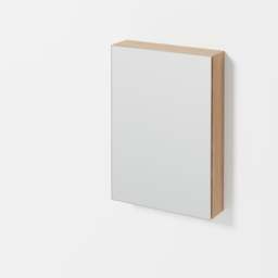 Wireworks Slimfit Magnifier Bathroom Cabinet 600 - Oak - thumbnail 3