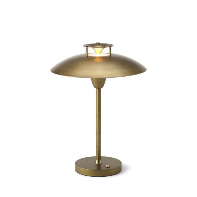 Halo Design Stepp 1-2-3 Rechargeable Portable Table Lamp Colour: Antique Brass - image 1
