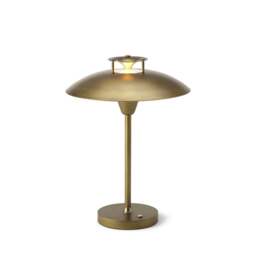 Halo Design Stepp 1-2-3 Rechargeable Portable Table Lamp Colour: Antique Brass
