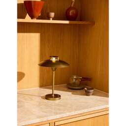 Halo Design Stepp 1-2-3 Rechargeable Portable Table Lamp Colour: Antique Brass - thumbnail 3
