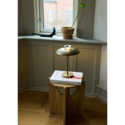 Halo Design Stepp 1-2-3 Rechargeable Portable Table Lamp Colour: Antique Brass - thumbnail 6