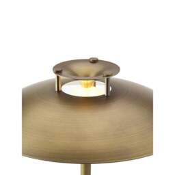 Halo Design Stepp 1-2-3 Rechargeable Portable Table Lamp Colour: Antique Brass - thumbnail 2