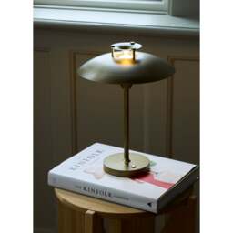 Halo Design Stepp 1-2-3 Rechargeable Portable Table Lamp Colour: Antique Brass - thumbnail 5