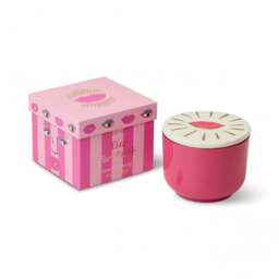 Paddywax Charmed 8oz/226g Pink Glass Candle with Lips Lid - Smoked Cherry - thumbnail 5