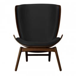 Umage The Reader Armchair - Dark Oak - Hope Leather Black Wood: Dark Oak, Colour: Black - thumbnail 2