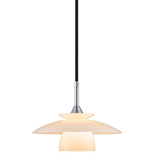 Halo Design Scandinavia Opal Glass Pendant - Chrome - O 20cm Size:  20cm - image 1