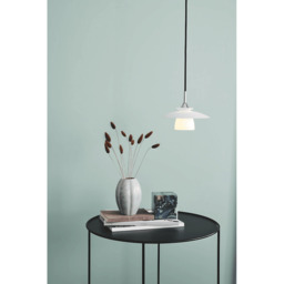 Halo Design Scandinavia Opal Glass Pendant - Chrome - O 20cm Size:  20cm - thumbnail 3