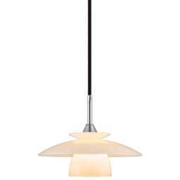 Halo Design Scandinavia Opal Glass Pendant - Chrome - O 20cm Size:  20cm