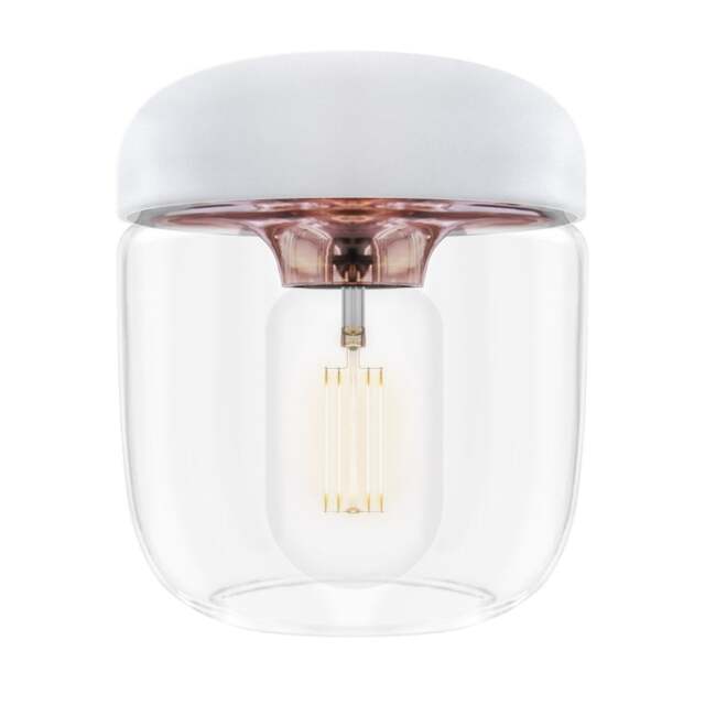 Umage Acorn Pendant Light Shade - White/Polished Copper Bulb Option: Without Bulb - image 1
