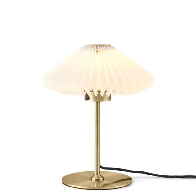Halo Design Paris Table Light - O24 - Clean White Shade - Antique Brass - image 1