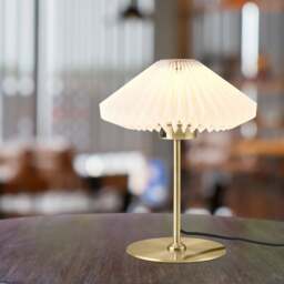 Halo Design Paris Table Light - O24 - Clean White Shade - Antique Brass - thumbnail 2