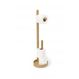 Wireworks Yoku Freestanding Toilet Roll Holder - Bamboo