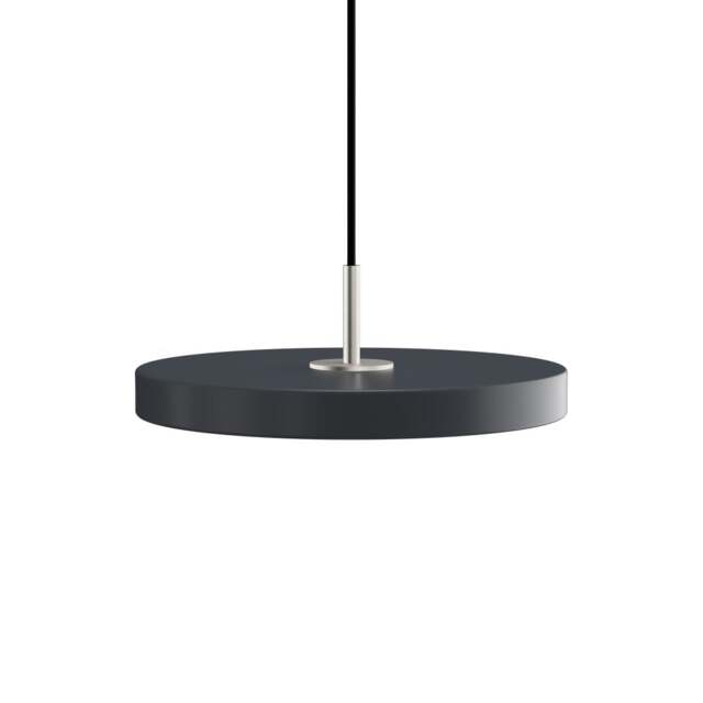 Umage Asteria Mini Pendant Light - Anthracite (plus steel detail) Asteria Detail: Steel - image 1