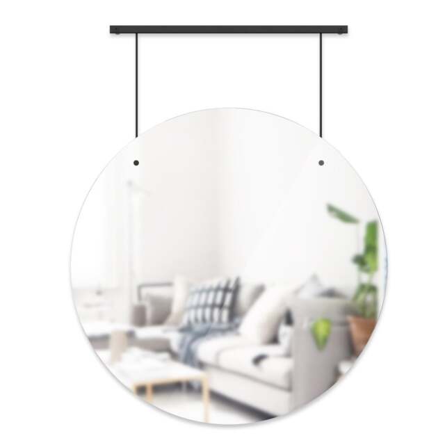 Umbra Exhibit Wall Mirror 24" - Black - image 1