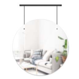 Umbra Exhibit Wall Mirror 24" - Black - thumbnail 1