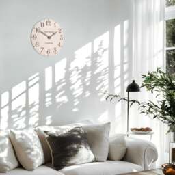 Thomas Kent Arabic Wall Clock - Shy Pink - 12" Size: 12" - thumbnail 6