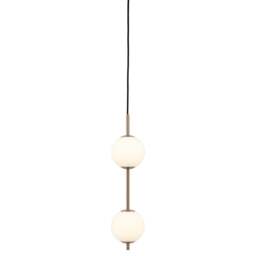 Umage Audrey Pendant Lamp - Brass - 2 Globe Colour: Brass, Size: 2