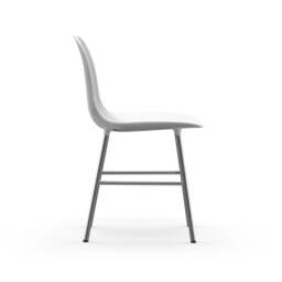 Normann Copenhagen Form Chair - White - Chrome Legs Shell Colour: White, Leg Colour: Chrome - thumbnail 3
