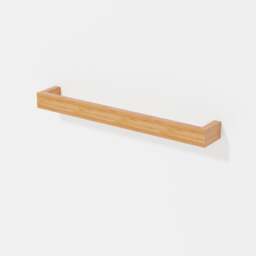 Wireworks Arena Single Towel Rail - 60cm - Bamboo - thumbnail 2