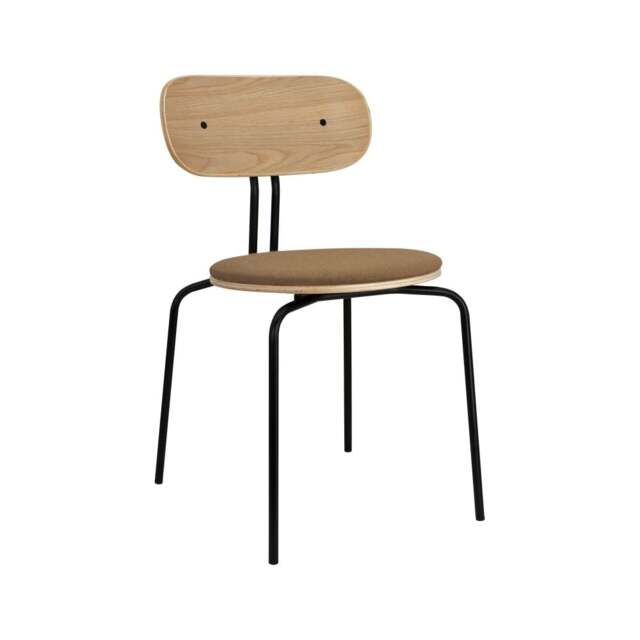 Umage Curious Dining Chair - Oak - Black Legs - Caramel Cushion Leg Colour: Black Legs, Colour: Caramel - image 1