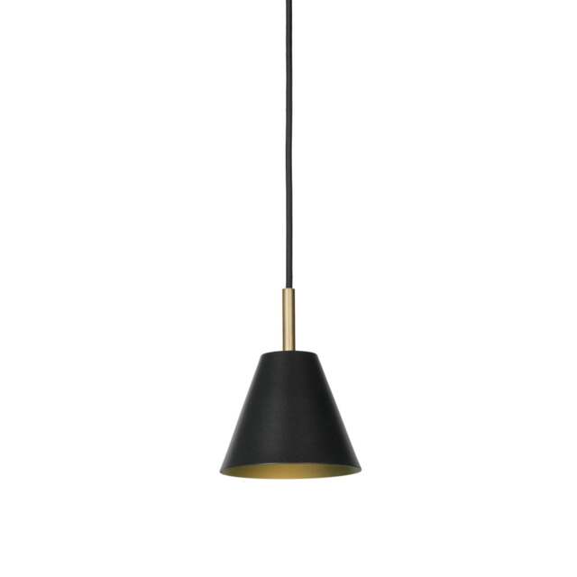 Halo Design Hygge Metal Pendant Lamp - 12cm dia - Graphite Black Size: O 12cm, Colour: Graphite Black