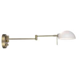 Halo Design Copenhagen Wall Light - with Wall Arm - O15 cm - Antique Brass Colour: Antique Brass