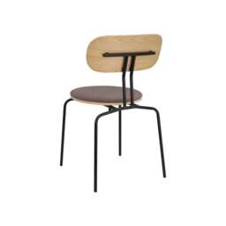 Umage Curious Dining Chair - Oak - Black Legs - Monrose Cushion Leg Colour: Black Legs, Colour: Monrose - thumbnail 2