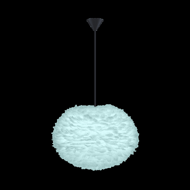 Umage Eos Feather Pendant Shade - Light Blue - Mini - 35cm with Black Cord Set With or Without Cord Set: With Black Cord Set - image 1