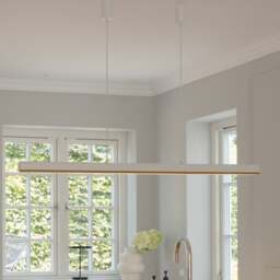Umage Hazel Branch Pendant Lamp - 150cm - White / Brushed Brass Colour: White / Brushed Brass, Size: Width 150cm